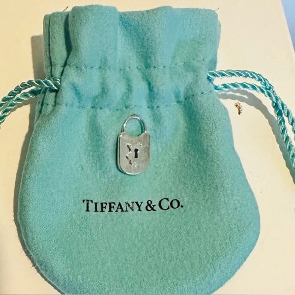 Sterling Silver mini vintage lock - Picture 2 of 3